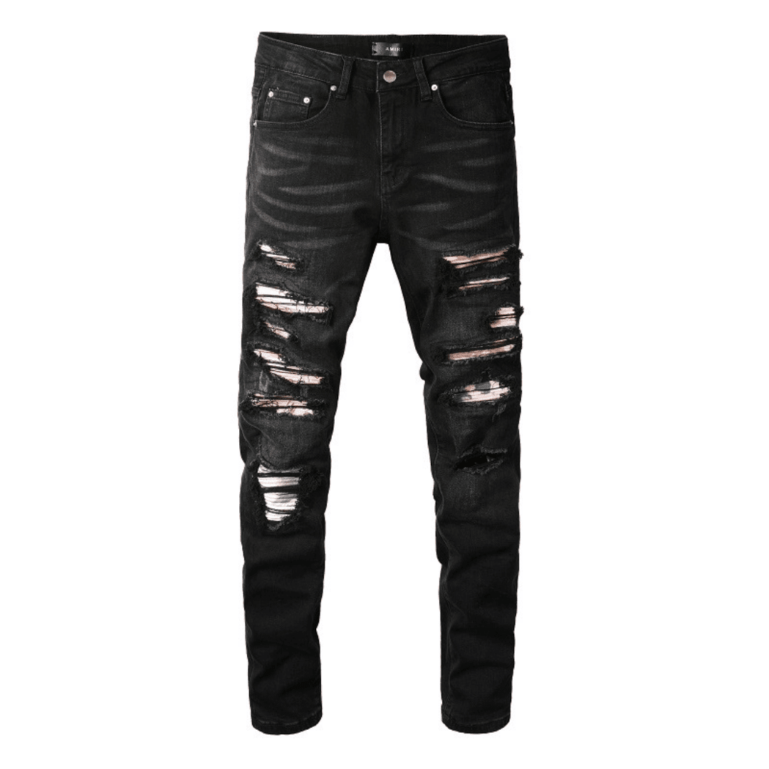 Amiri Ripped Black Jeans