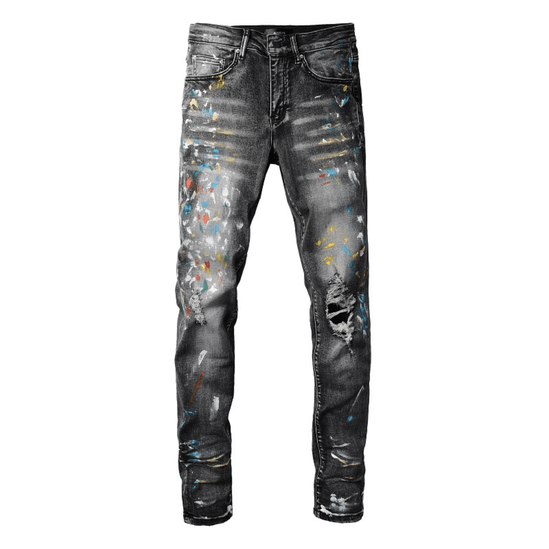 Amiri Paint Effect Jeans