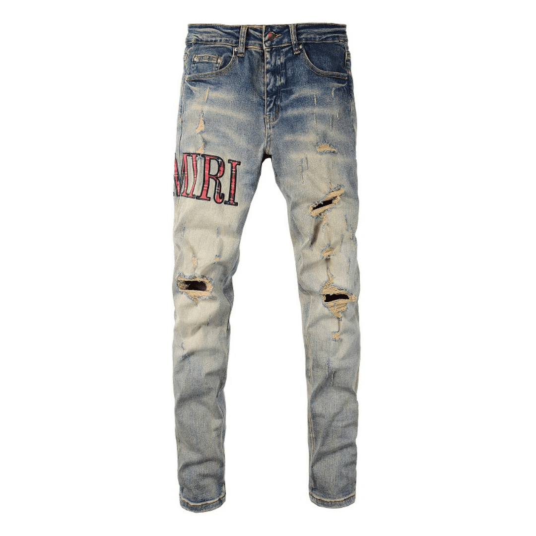 Amiri Patch Effect Jeans