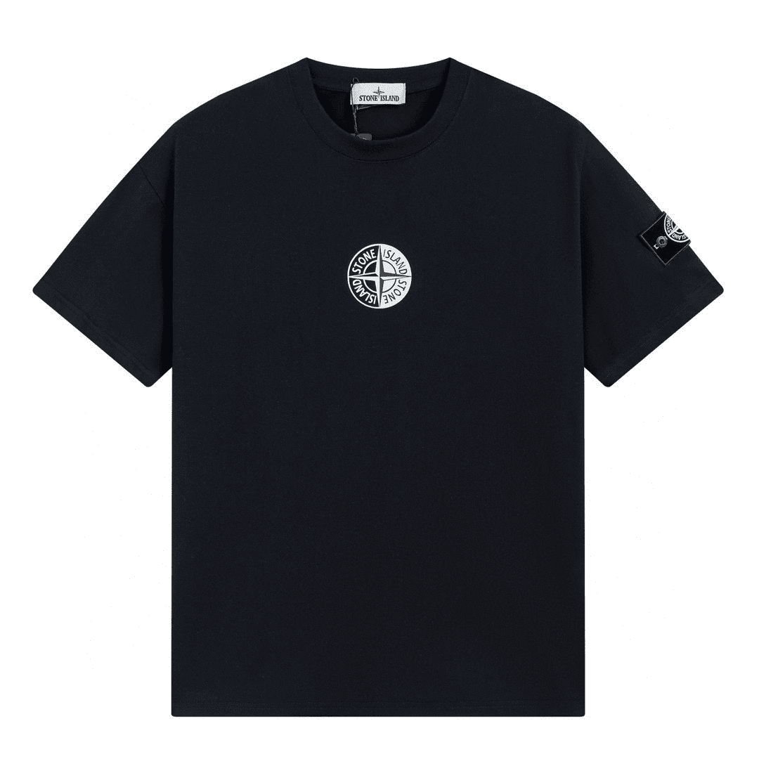 Stone Monochromatic Patch T-shirt