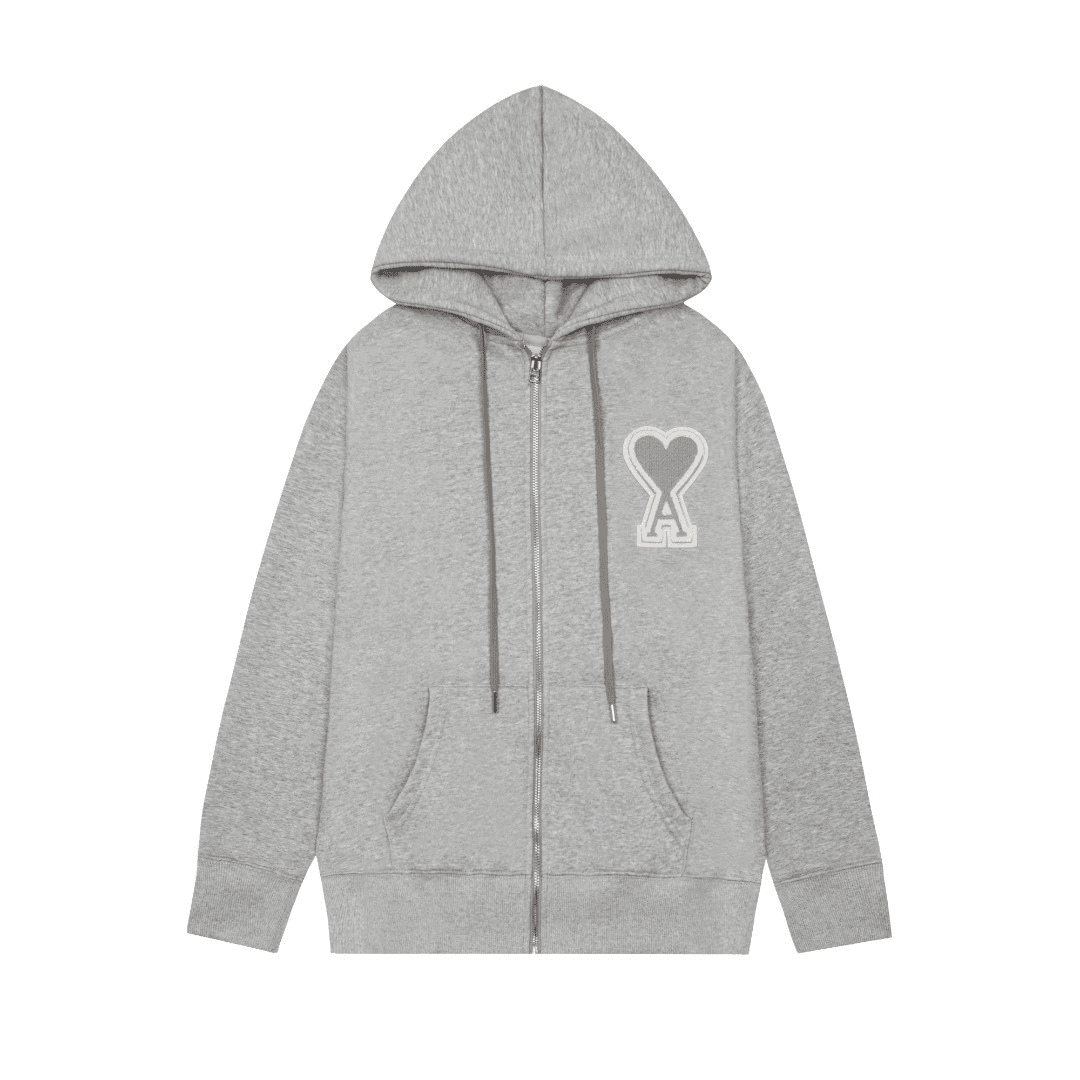 Ami Grey Logo Jacket