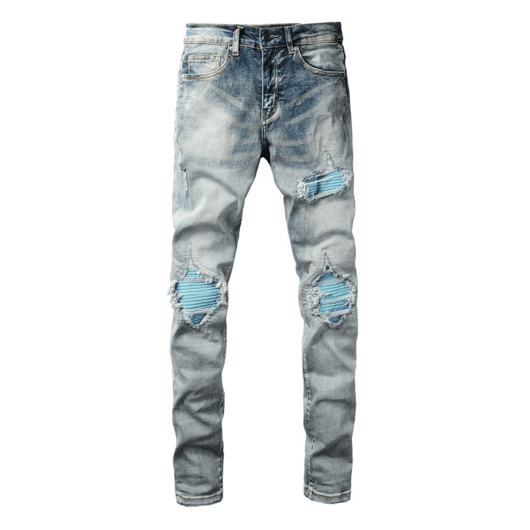 Amiri Ripped Sky Jeans