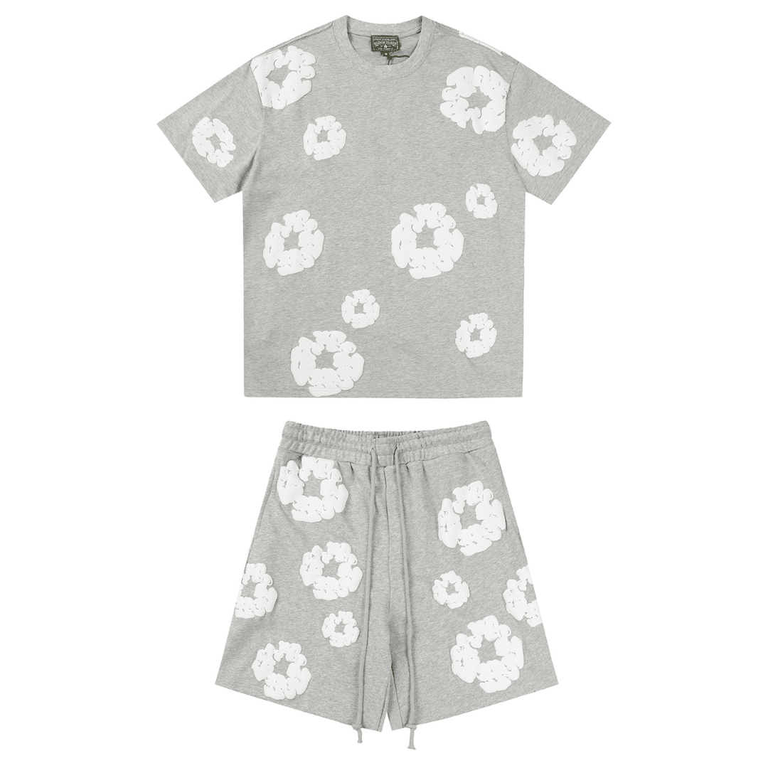 Denim Trs Grey Short set