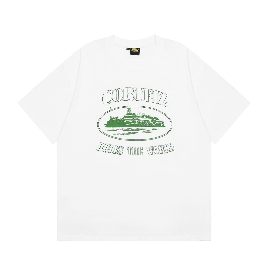 Alcatraz White Green T-shirt
